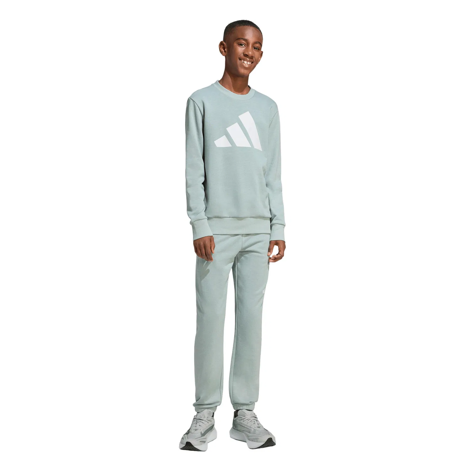 Детский спортивный костюм с принтом J BL FL JOG 280 Adidas, Hellblau Weiss Pastellblau — фото 3