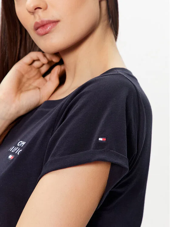 Футболка relaxed fit Tommy Hilfiger, темно-синий — фото 4
