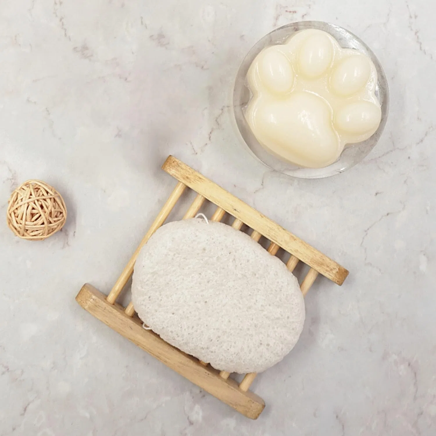 Набор для ванны: мыло Jelly и губка Konjac, Sun & Sia, 70 г — фото 4