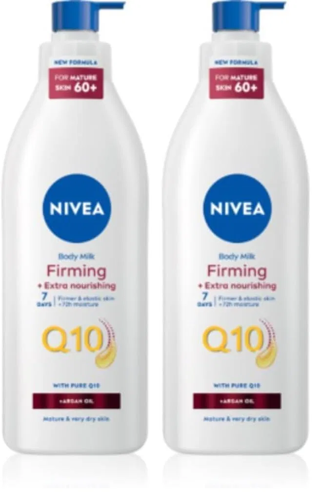 Лосьон для тела с коэнзимом Q10 и аргановым маслом NIVEA, 2 шт, 400 мл
