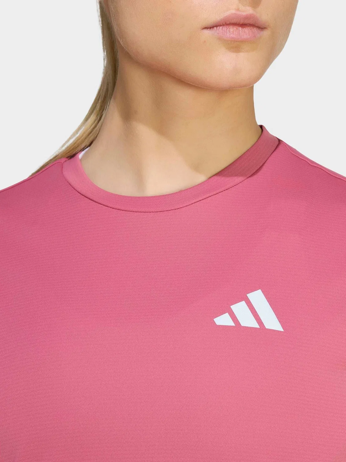 Футболка беговая Essentials adidas, темно-розовый — фото 4