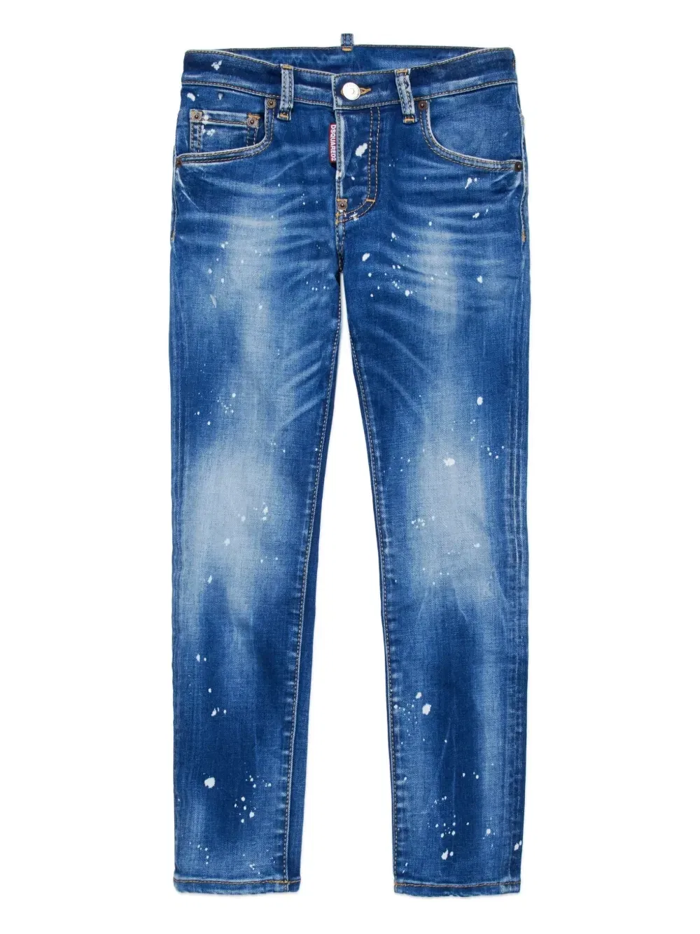 Джинсы Skater прямого кроя Dsquared2 Kids, синий