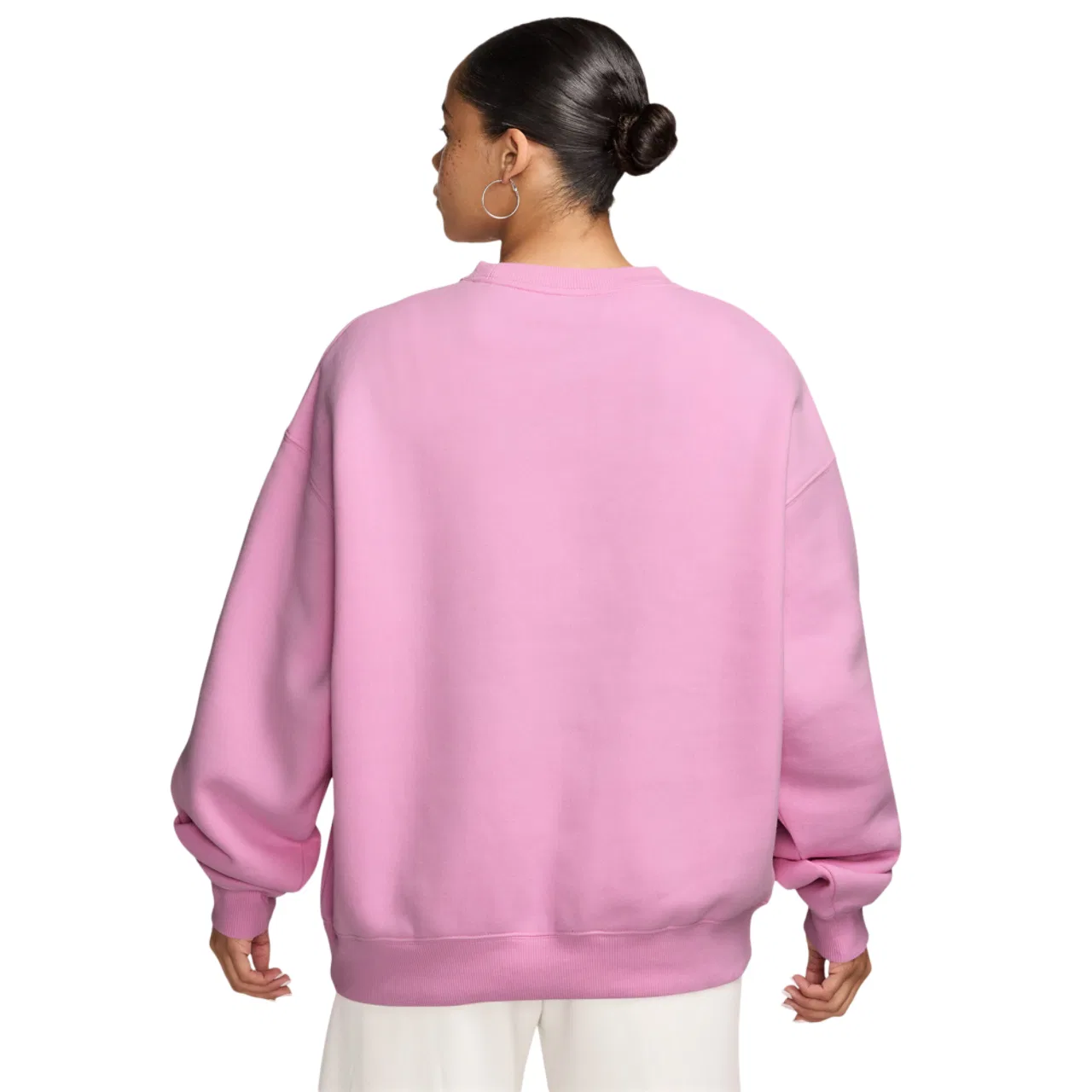 Женский свитшот Oversized Fleece Nike, цвет Pink Rise/Sail — фото 2