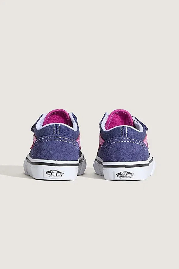 Детские кроссовки для девочек на шнуровке Vans, Purple — фото 4
