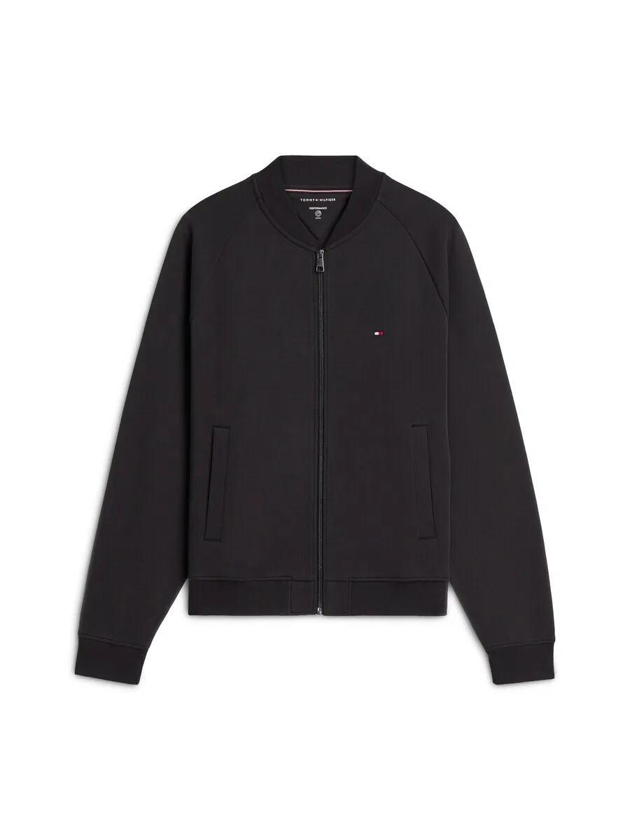 Худи на молнии TOMMY HILFIGER 'ESSENTIAL' черного цвета