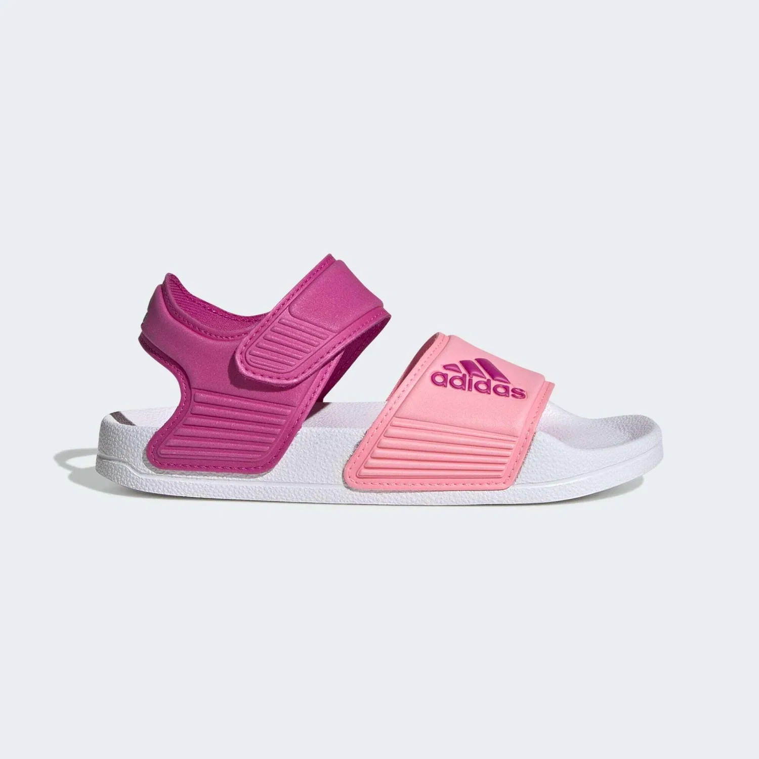 Детские сандалии с ремешком adilette Adidas, Fuchsienrosa Rosa Grun — фото 2
