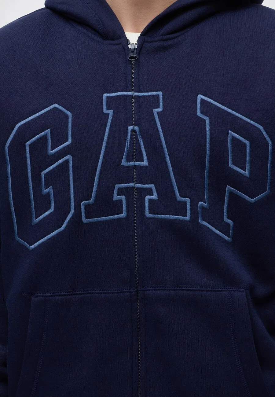 Толстовка на молнии GAP синего и темно-синего цвета — фото 3
