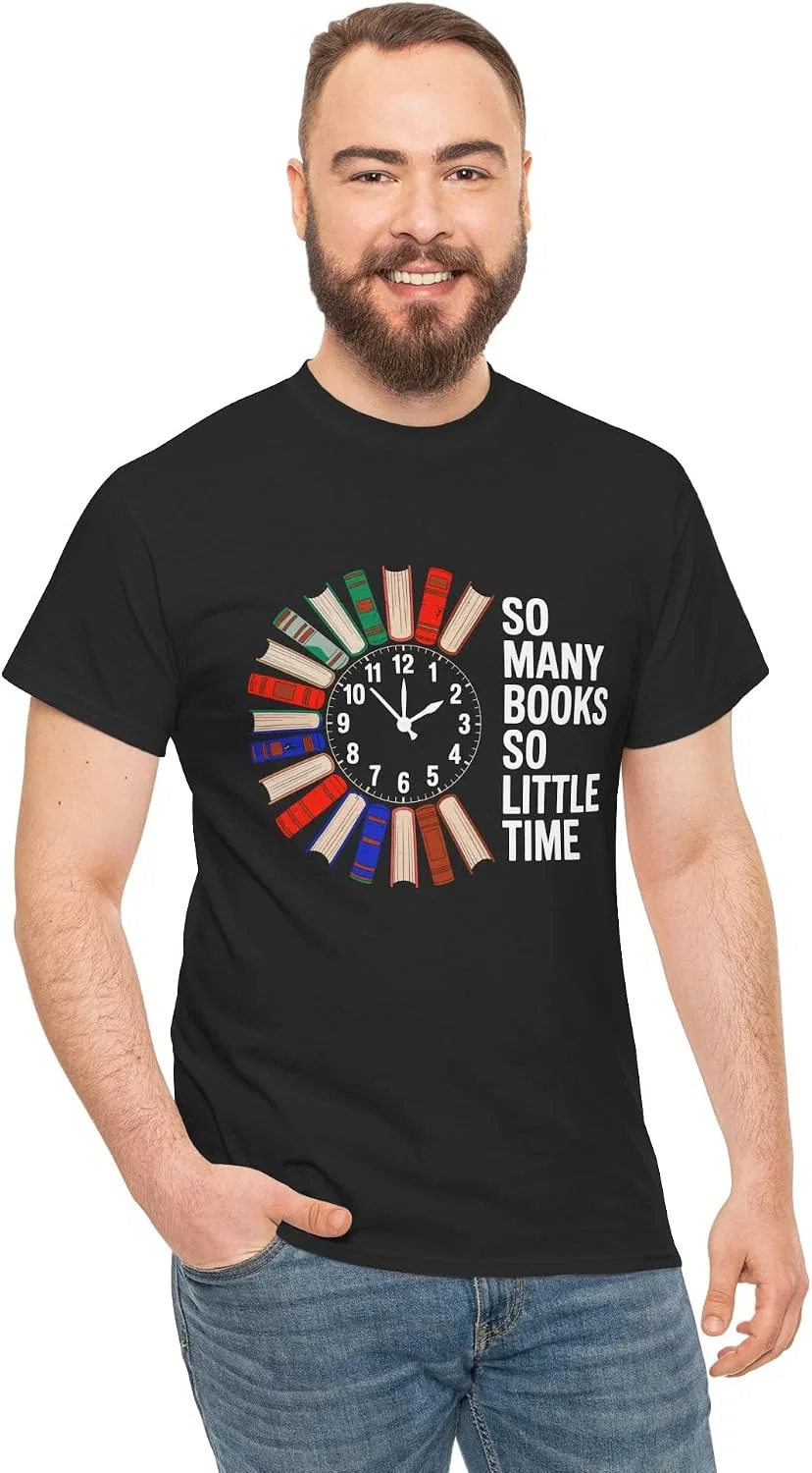 Женская футболка с принтом So Many Books So Little Time, чёрный — фото 4