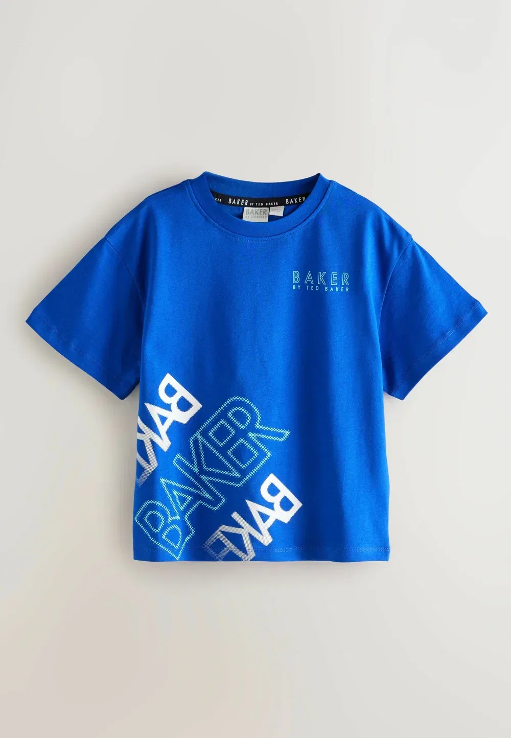 Футболки стандартного кроя с графическим принтом, комплект из 3 штук Baker By Ted Baker, White Black Blue — фото 4