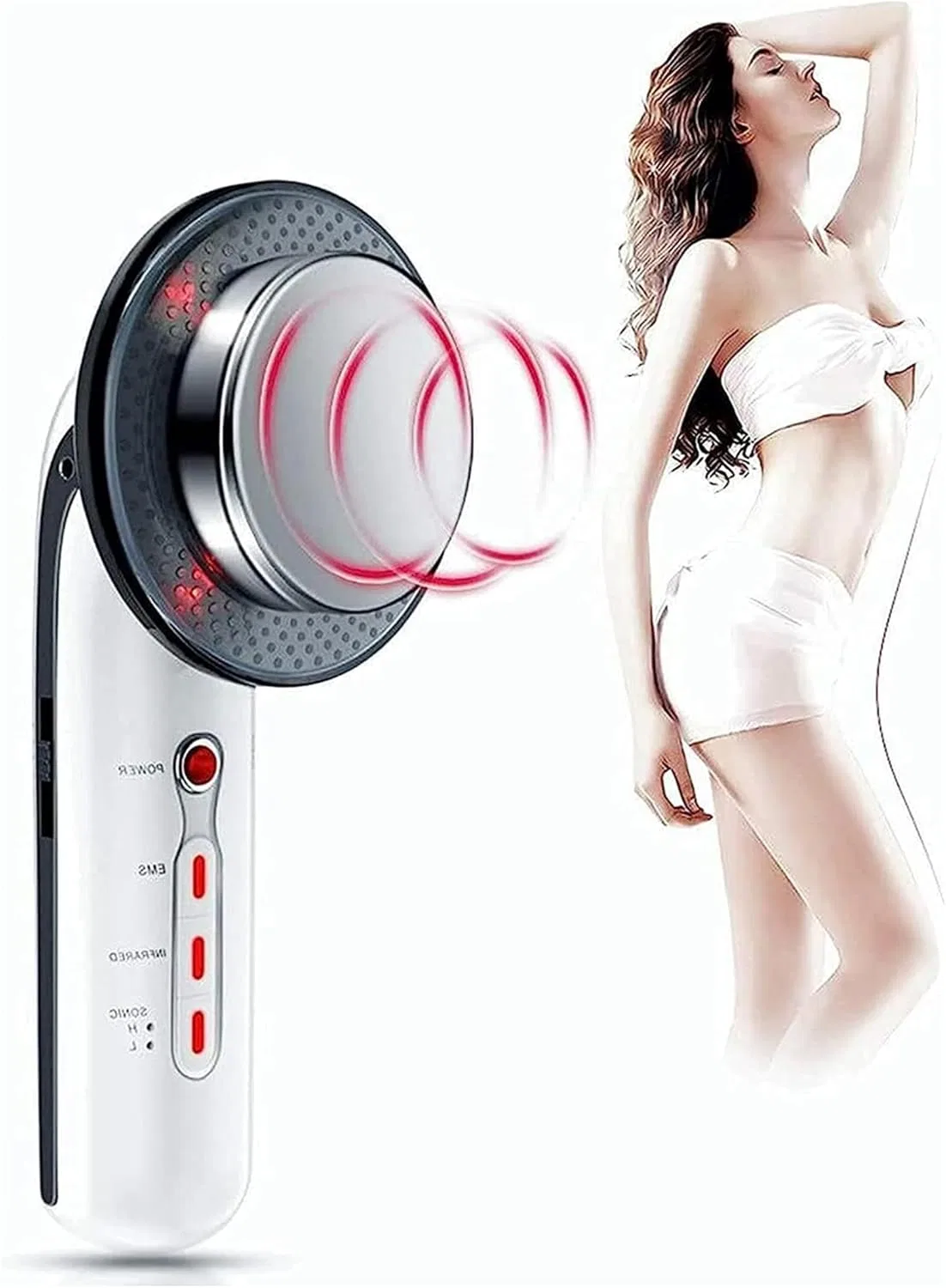 2 in 1 Skin Tightening Beauty Machine, массажер для лица и тела Anti-Wrinkle Anti-Cellulite для похудения Wwfan