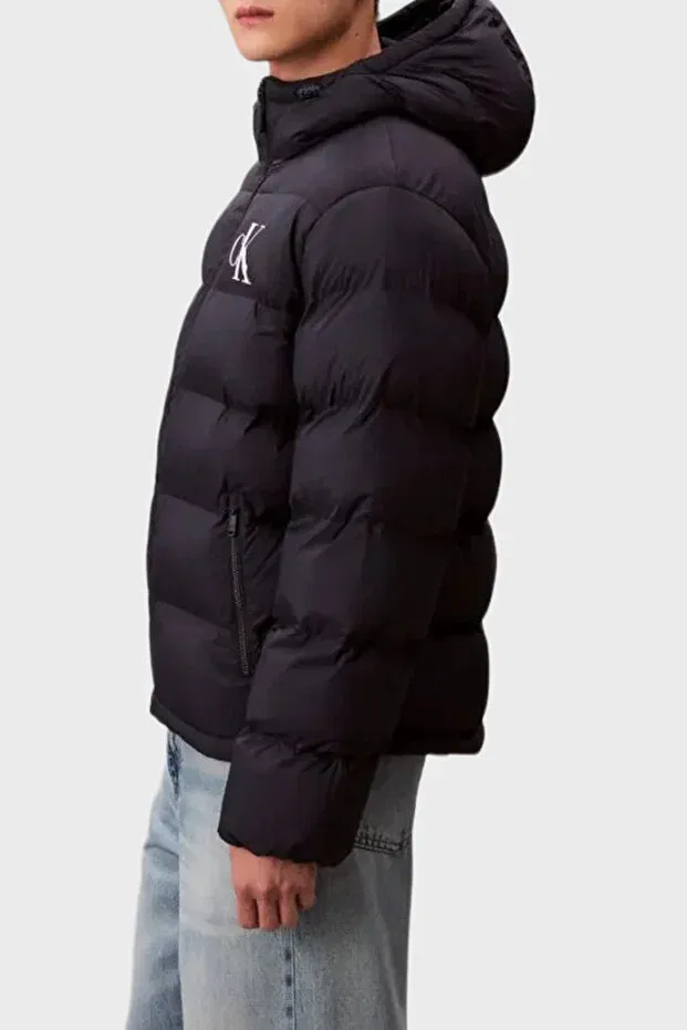 Мужская куртка-пуховик с капюшоном Calvin Klein, Navy Blue — фото 4