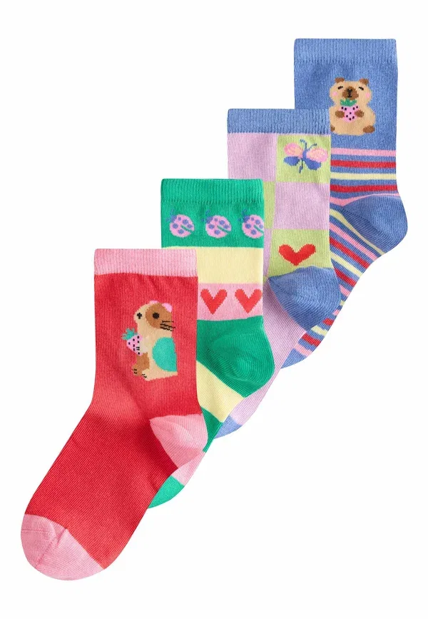 Носки 4 пары, хлопок, Ankle 4 pack, Next, multi, мультиколор