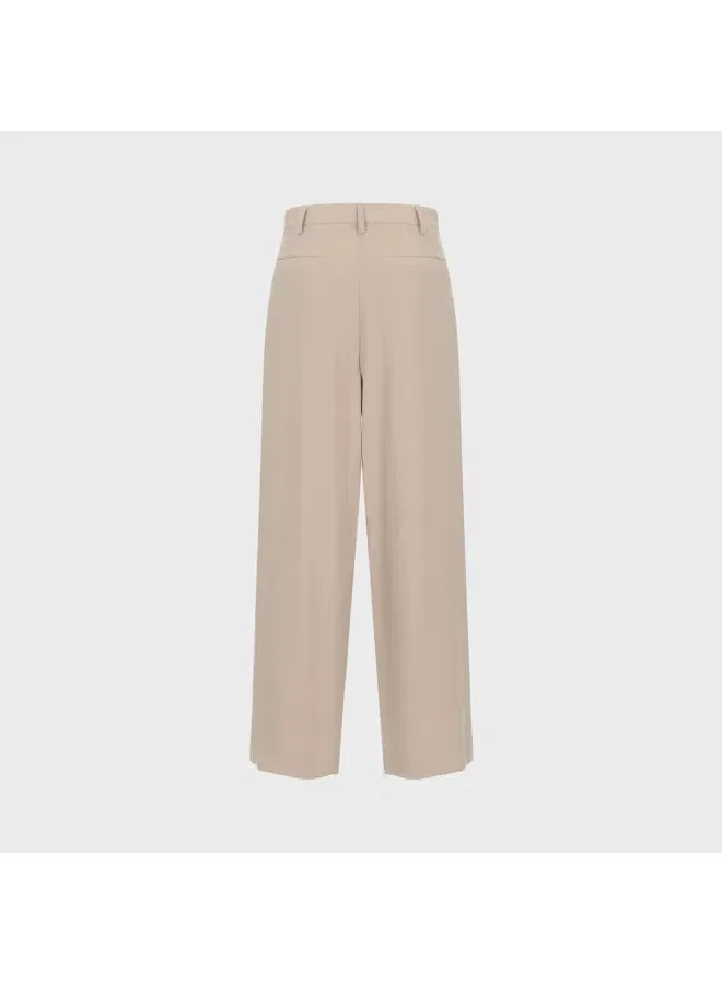 Брюки свободного кроя Zara, кофейный — фото 3
