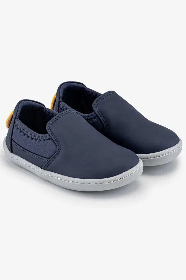 Детские туфли для девочек без каблука Smart walker slip-on shoes Hopfrög, Super Matte Navy Blue — фото 4