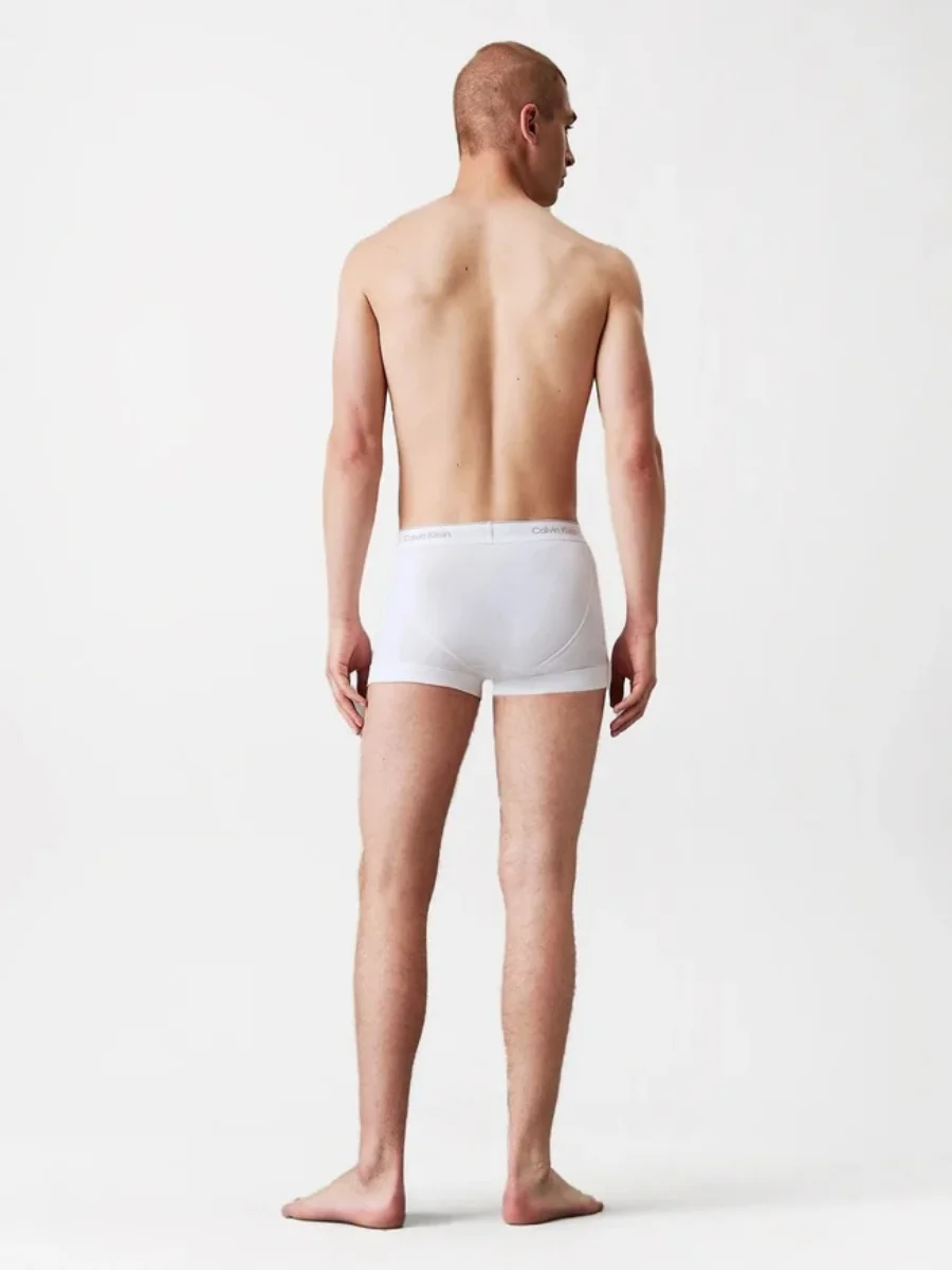 Комплект трусов Calvin Klein Cotton Classics 3 шт., черный/белый/серый — фото 4