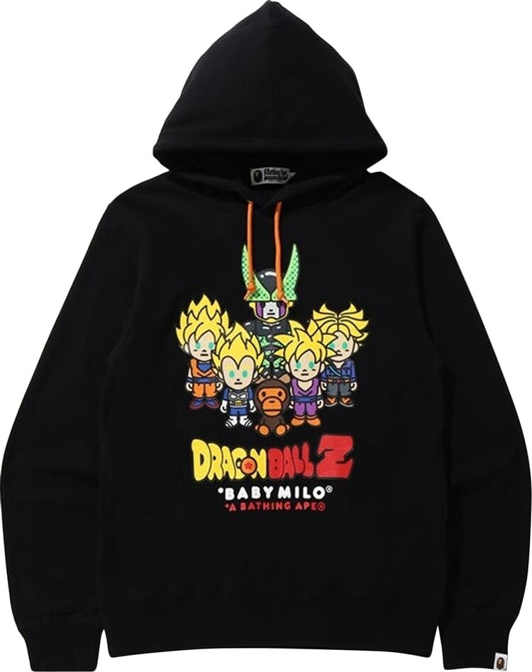 

Худи BAPE x Dragon Ball Z Baby Milo Super Saiyan & Cell Pullover Hoodie 'Black', черный