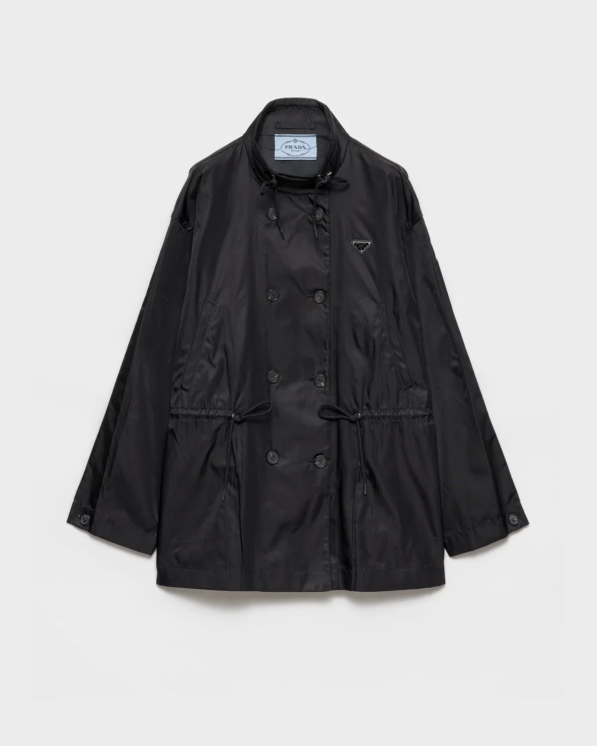 Плащ Re-Nylon Prada, черный