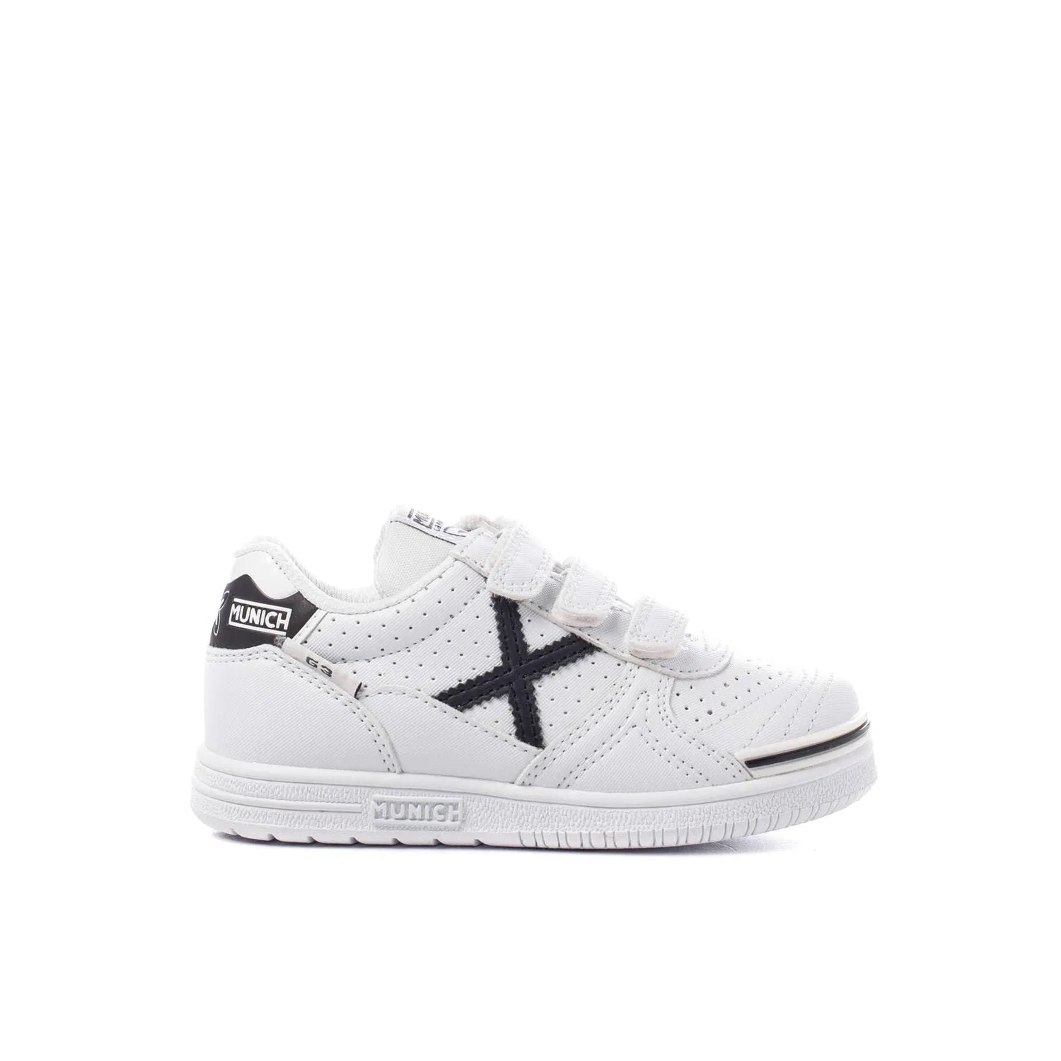 Детские кроссовки для мальчиков с перфорацией G-3 Kid Vco Profit Munich, White Black — фото 4
