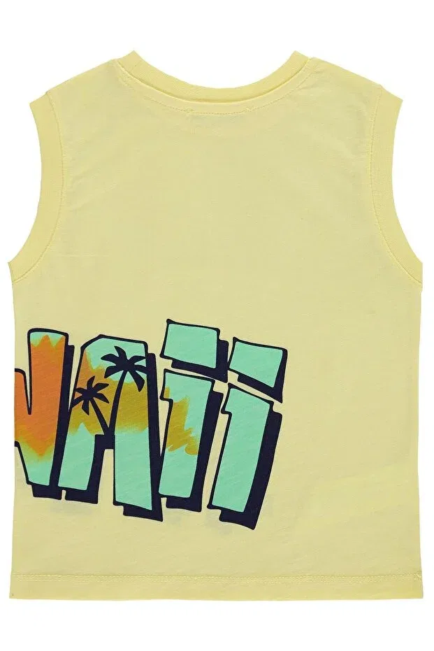 Детская футболка для мальчиков с принтом Hawaii Civil Boys, Light Yellow — фото 3