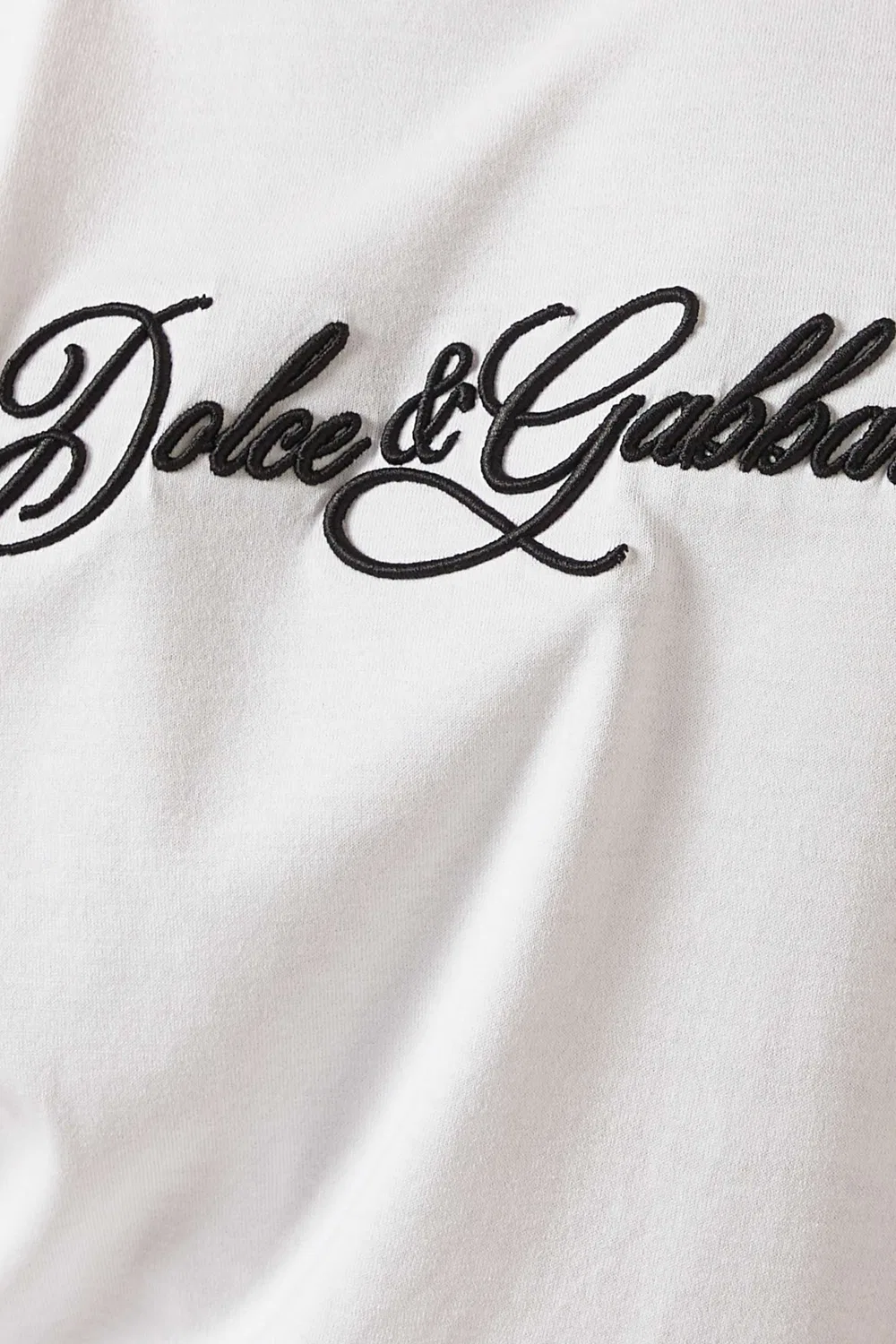 Футболка с коротким рукавом с принтом Script Logo Dolce & Gabbana, белый — фото 4