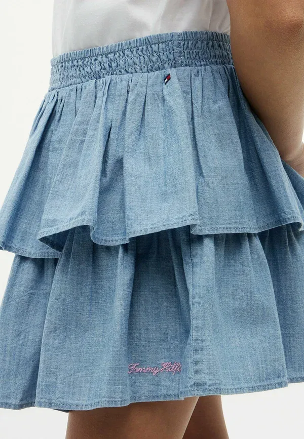 Юбка джинсовая A-line skirt Tommy Hilfiger, denim color — фото 4