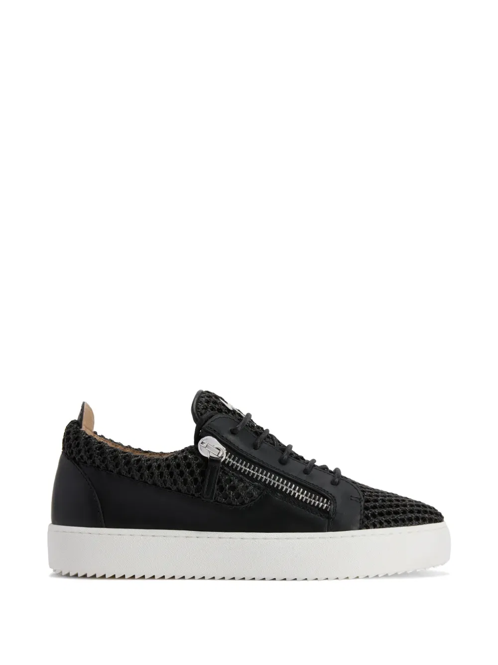 Кроссовки Frankie с вязаными вставками Giuseppe Zanotti, черный