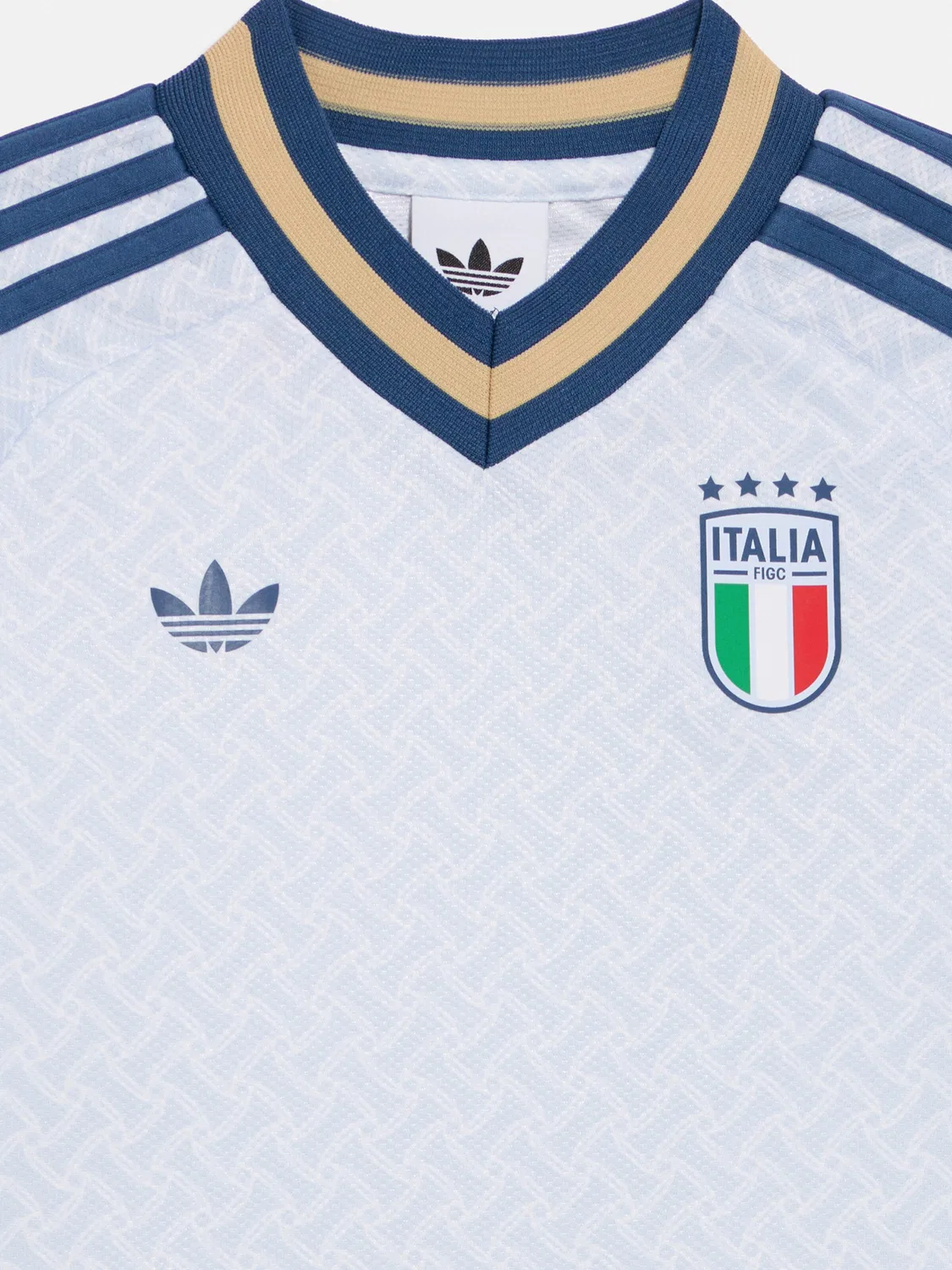 Спортивный костюм Adidas Performance стандартного кроя Italy 26 Away Kids темно-синего цвета — фото 4