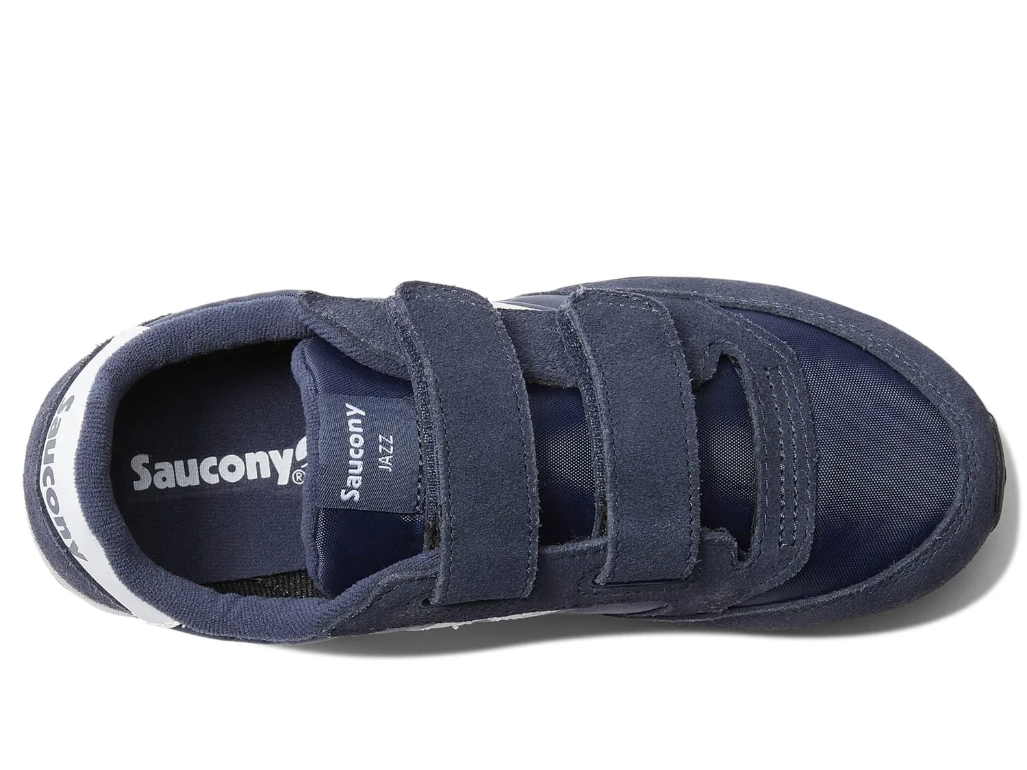 Детские кроссовки для мальчиков и девочек с замшевым верхом Jazz Original Saucony, Navy White 410 — фото 3