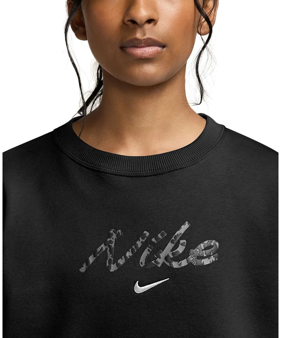 Свитшот оверсайз с длинным рукавом Nike, Black — фото 2