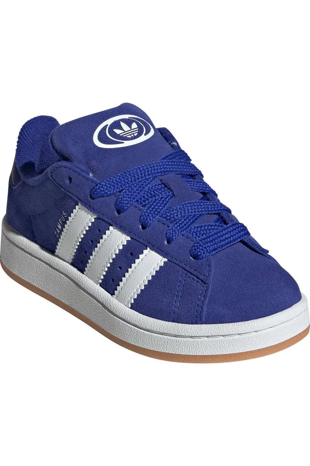 Кроссовки детские с застежкой-липучкой Campus 00s adidas, Semi Lucid Blue/White/Gum — фото 2