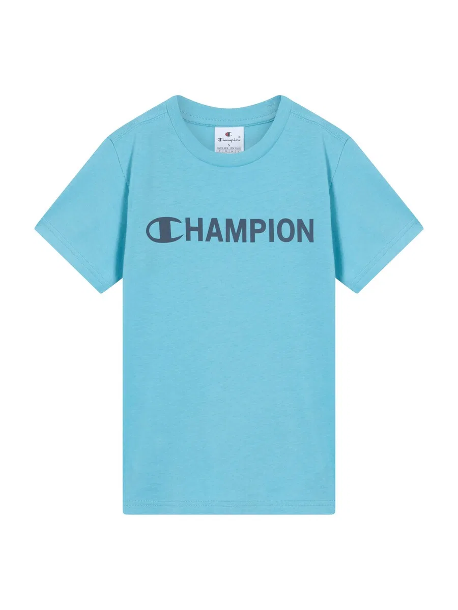 Футболка, цвет морской синий, лазурный Champion