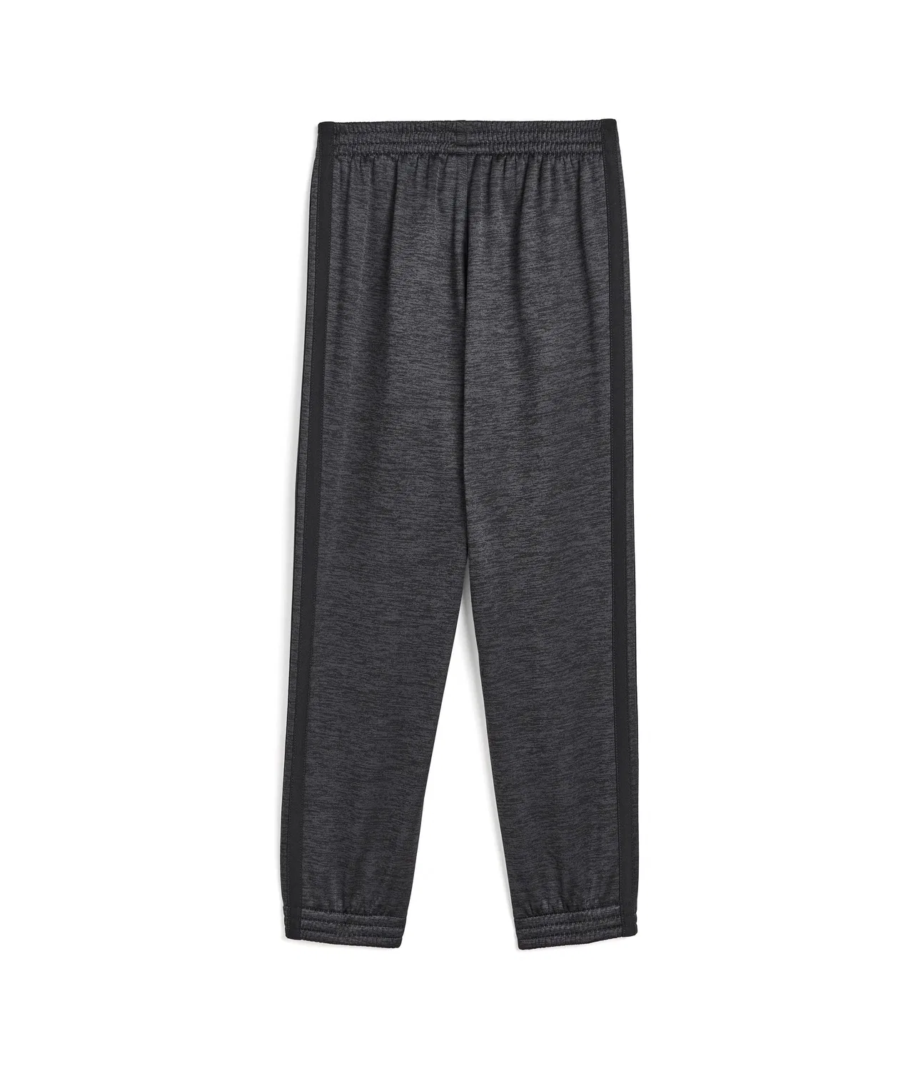 Спортивные брюки Training Essential из флиса с тремя полосками (для малышей/детей младшего возраста) Adidas Kids, Black Adi Heather — фото 2