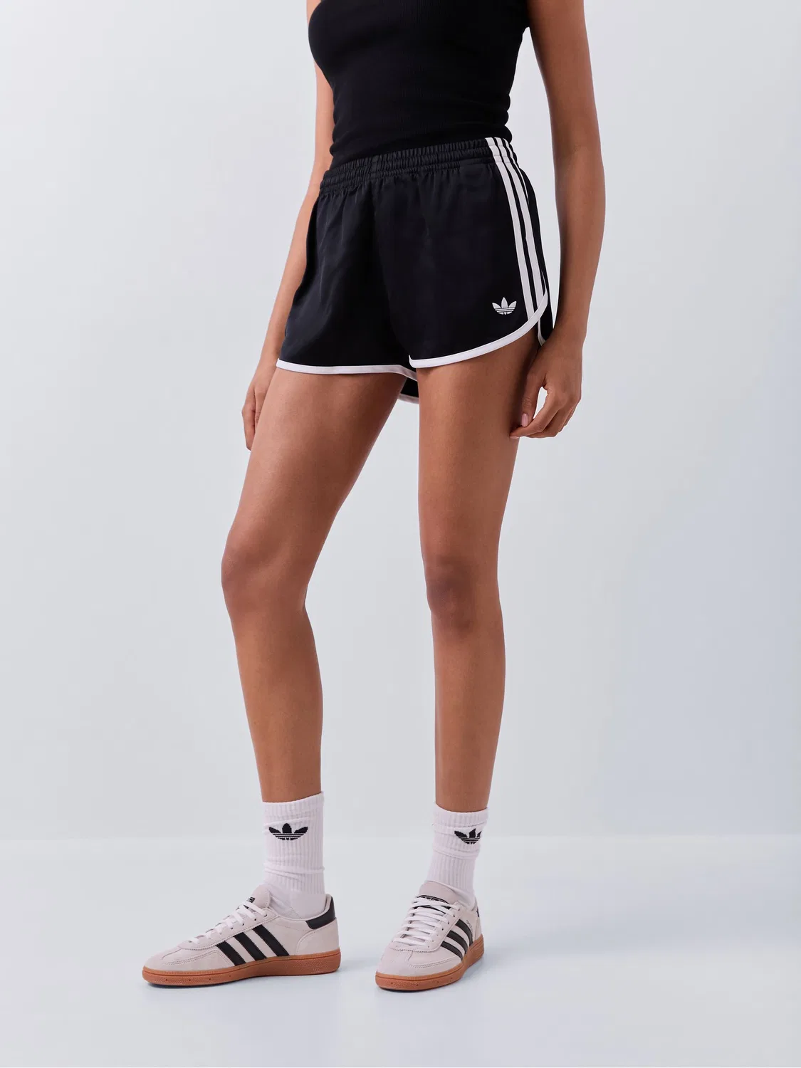 Шорты спортивные с полосками adidas originals, черный — фото 2