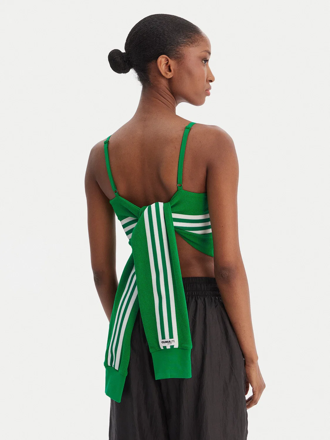 Женский топ облегающего кроя Mexico Reconstructed Bringback Adidas, зеленый — фото 3