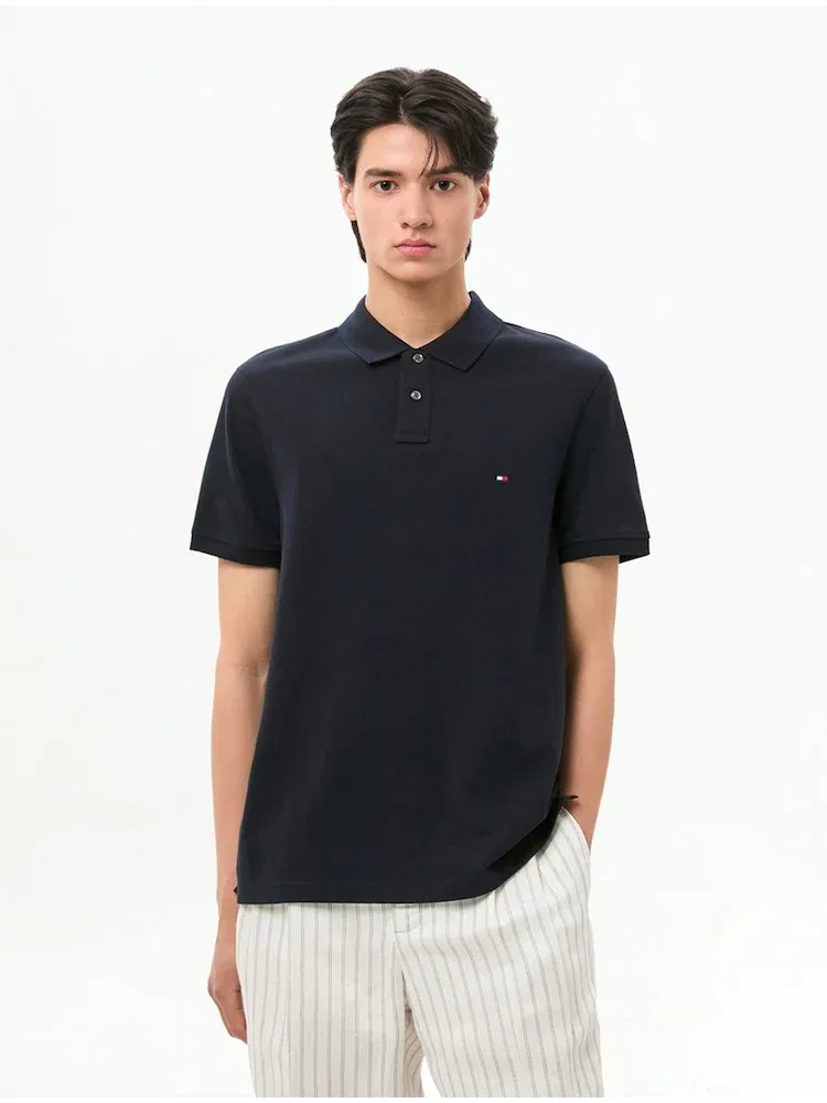 Футболка поло с коротким рукавом, Regular Fit, модель 1985 TOMMY HILFIGER, Dark Blue