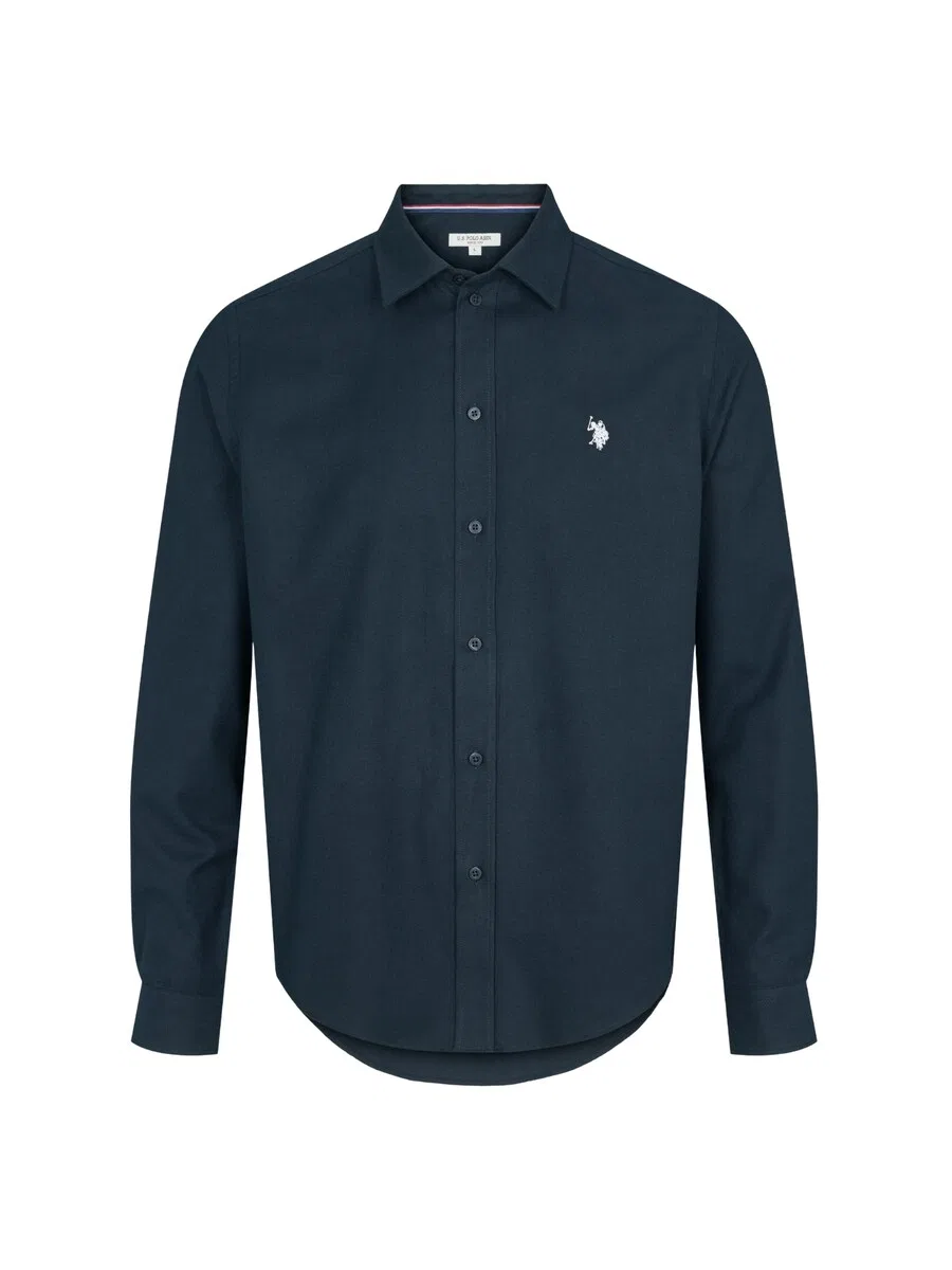 Рубашка на пуговицах стандартного кроя 'UMRagn' темно-синего цвета U.S. Polo Assn.