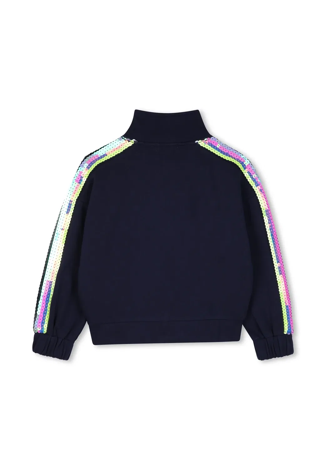 Детский кардиган для девочки - толстовка на молнии Billieblush, Navy — фото 3
