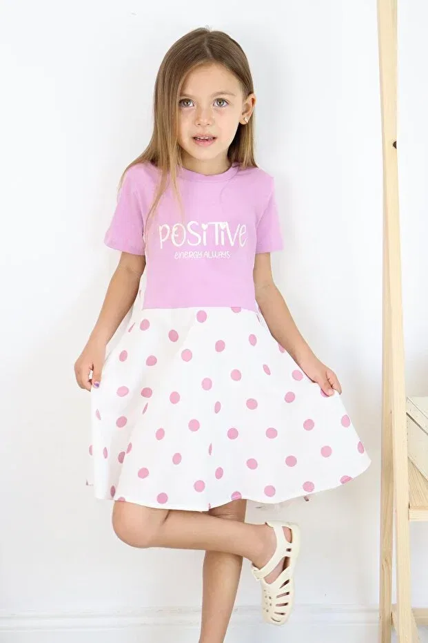 Детское платье для девочек с принтом Miababy, Lilac