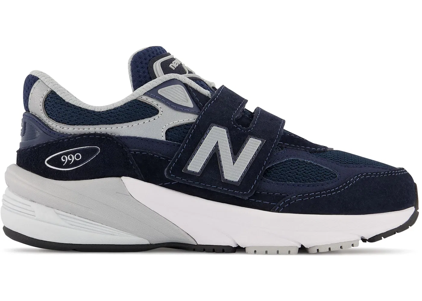 Детские кроссовки Lifestyle New Balance FuelCell 990v6 Hook and Loop, Navy/Silver
