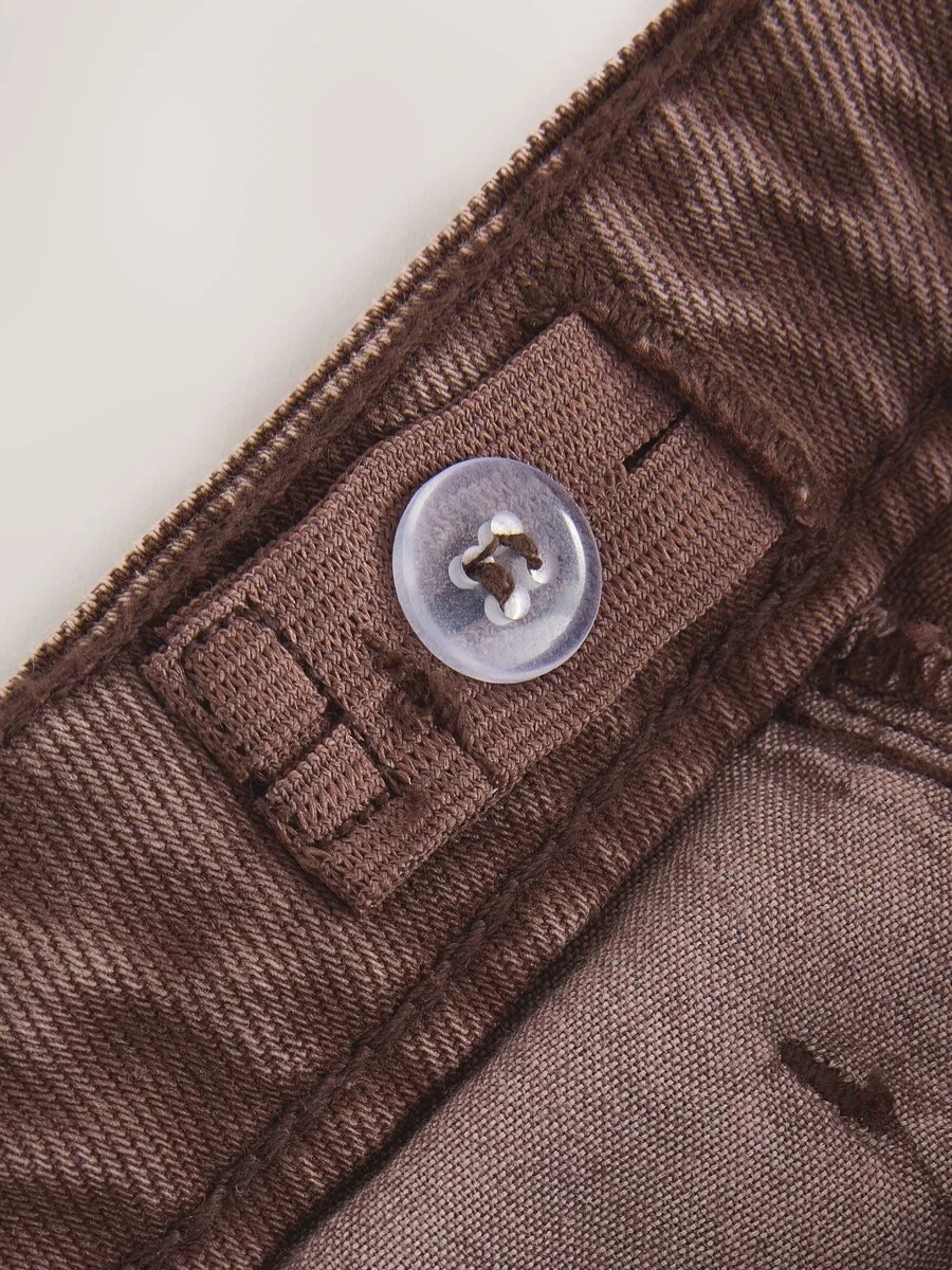 Джинсы Next Wide leg Jeans шоколадного цвета — фото 4
