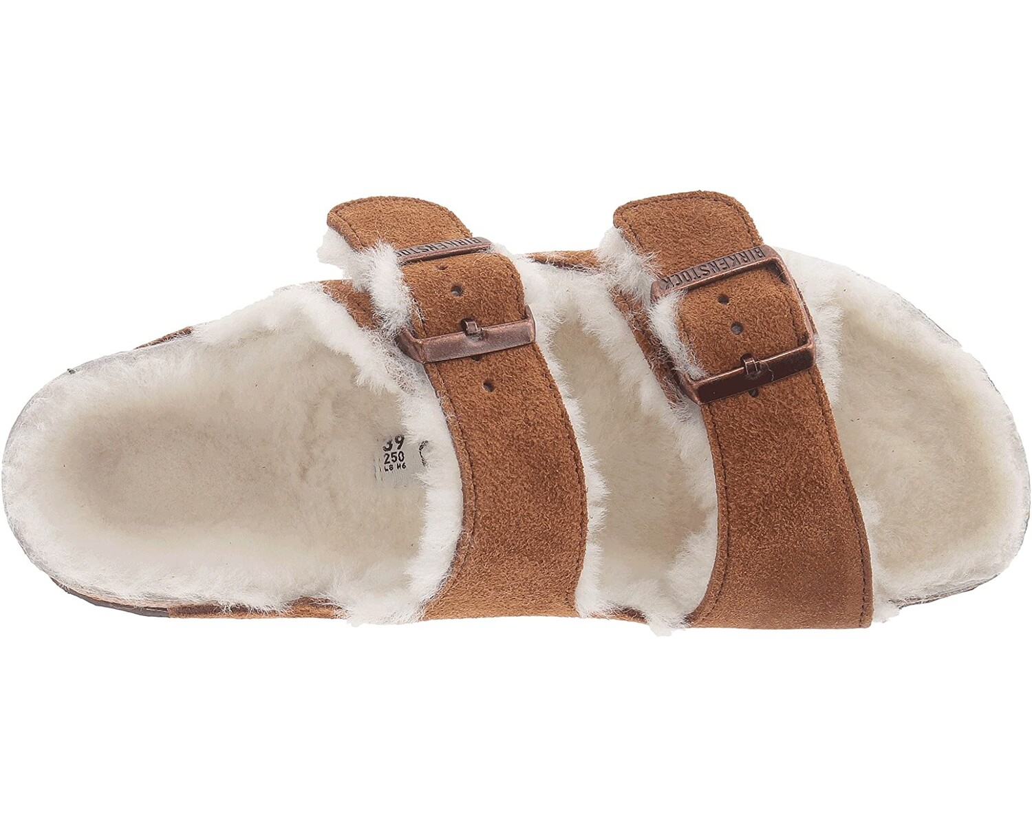 

Сандалии Arizona Shearling Birkenstock, замша