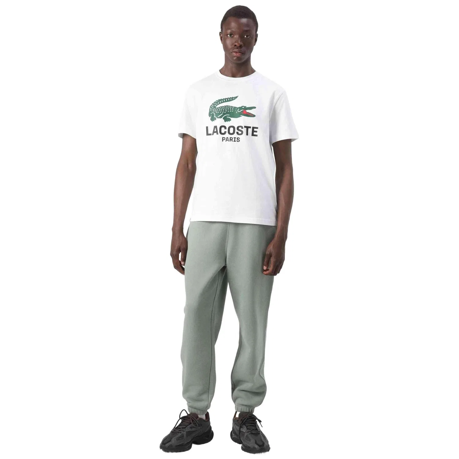 Мужская футболка с коротким рукавом Lacoste, Цвет Weiss — фото 3