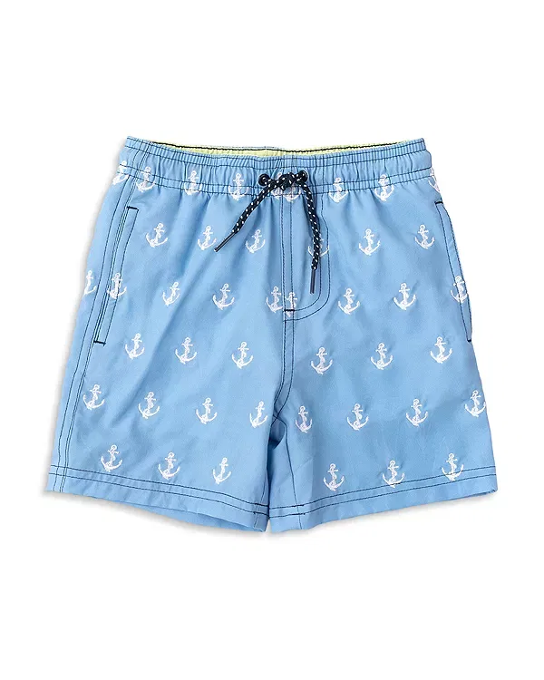 Детские плавки для мальчиков с водным принтом H2O Appear Embroidered Anchor Icon Shade Critters, синий