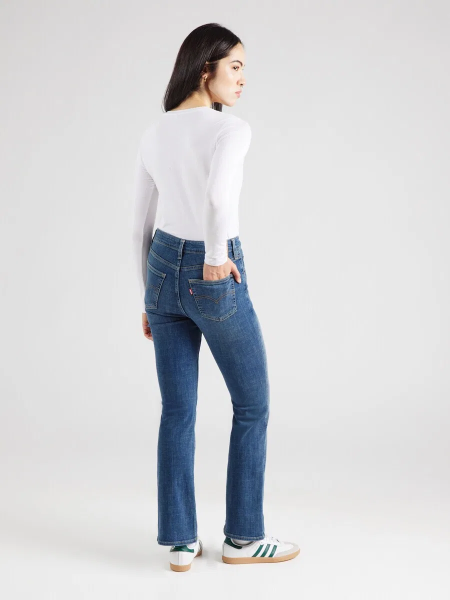 Джинсы LEVI'S Boot cut '725 High Rise Bootcut' синего цвета — фото 4