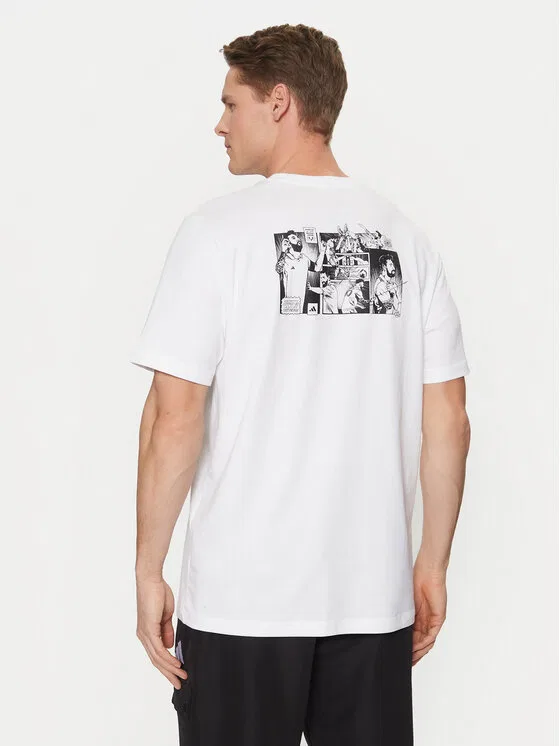 Футболка regular fit Messi Icon Graphic Adidas, белый — фото 3