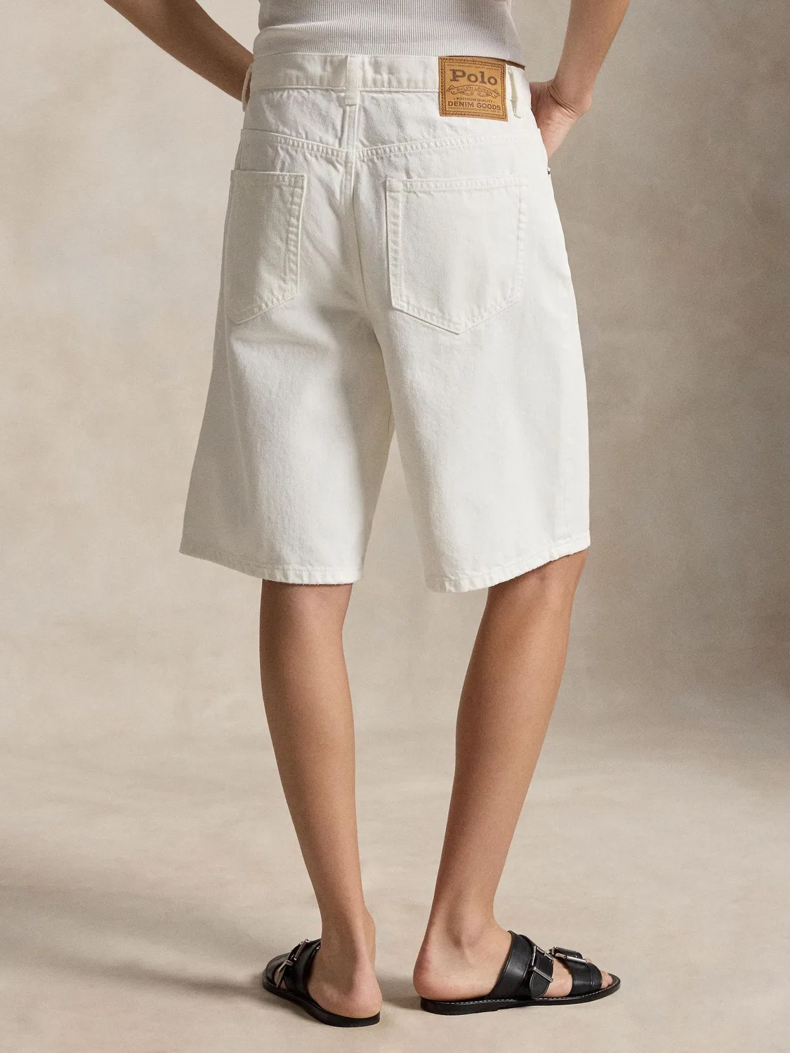 Шорты джинсовые Bermuda Polo Ralph Lauren, белый — фото 3