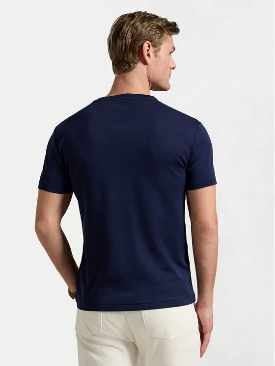 Футболка slim fit Polo Ralph Lauren, темно-синий — фото 3