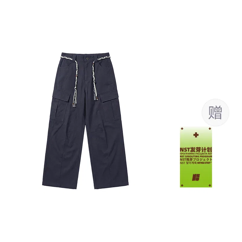Детские карго-брюки с принтом NSTNEW START, Navy Blue