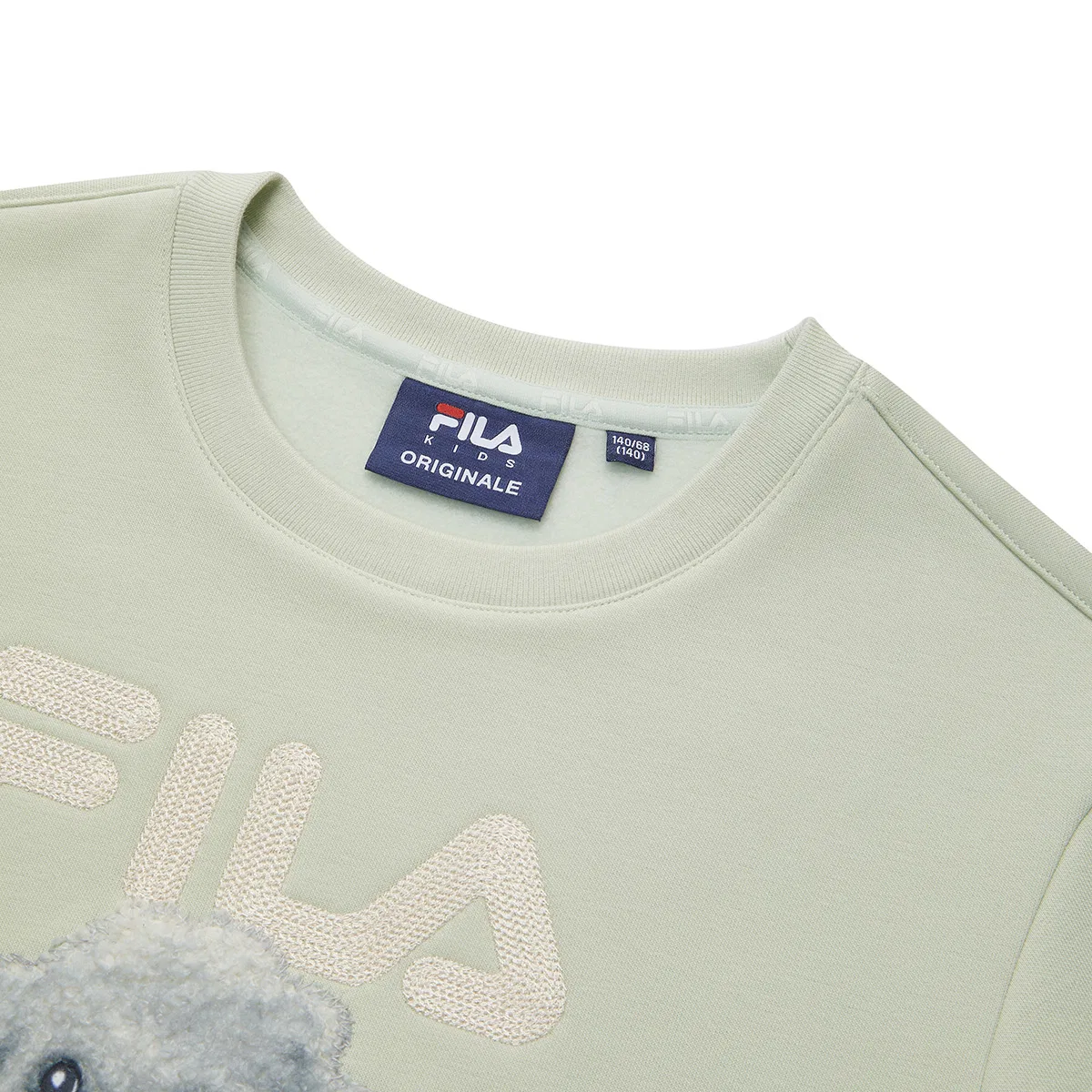 Детский свитшот с круглым вырезом Comfortable Green FILA KIDS, Comfortable Green — фото 4