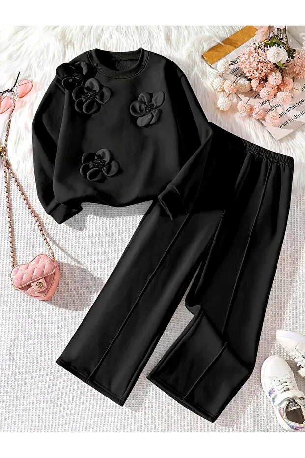 Детский для девочек комплект с бантом Mtl, Black Ecrow